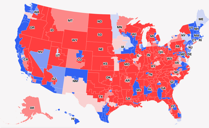 Camera ai democratici, ma i repubblicani reggono mappa midterm americane 1 Camera ai democratici, ma i repubblicani reggono