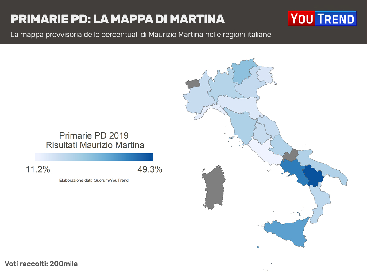 Maurizio Martina mappa