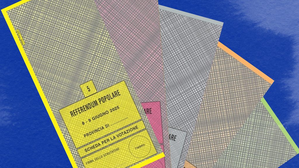 Le cinque schede elettorali dei Referendum